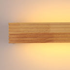 Glow Wall Sconce - Natural Wood Design with Warm LED Lighting 8