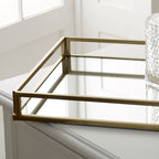 Gold Mirrored Cocktail Tray - Elegant Display & Versatile Serving 1