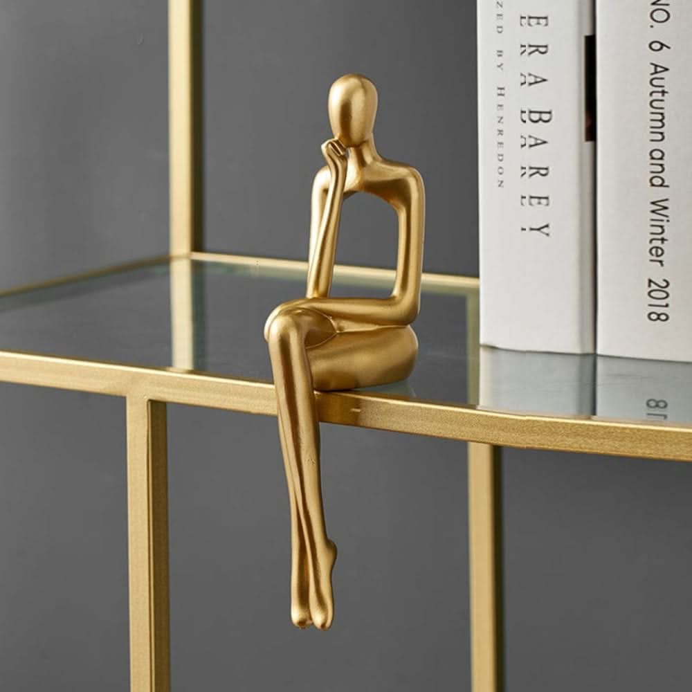GoldenMuse Decorative Figurine - Elegant Abstract Design for Modern Spaces 1