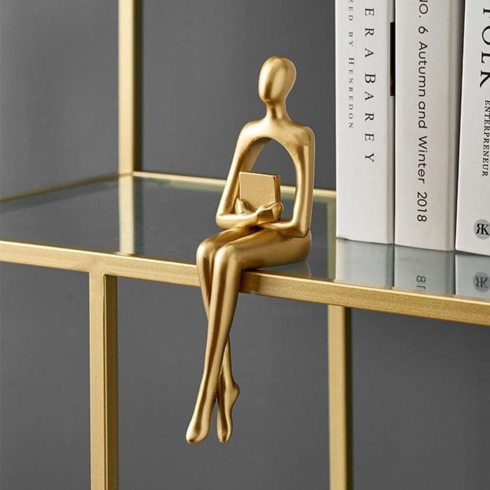 GoldenMuse Decorative Figurine - Elegant Abstract Design for Modern Spaces 6