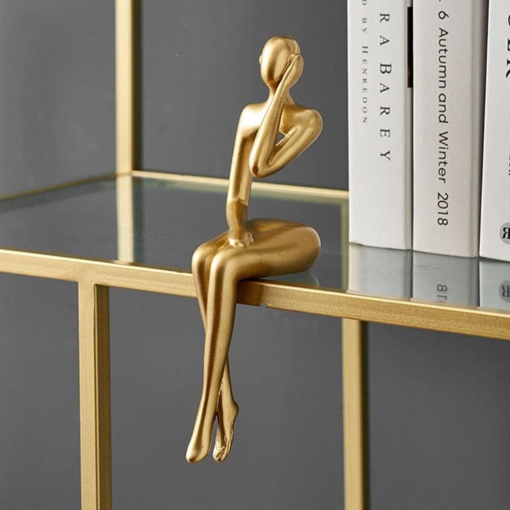 GoldenMuse Decorative Figurine - Elegant Abstract Design for Modern Spaces 7