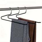 Goose Neck Z Pants Hanger Set - Durable Stainless Steel, Space-Saving Organizer 1
