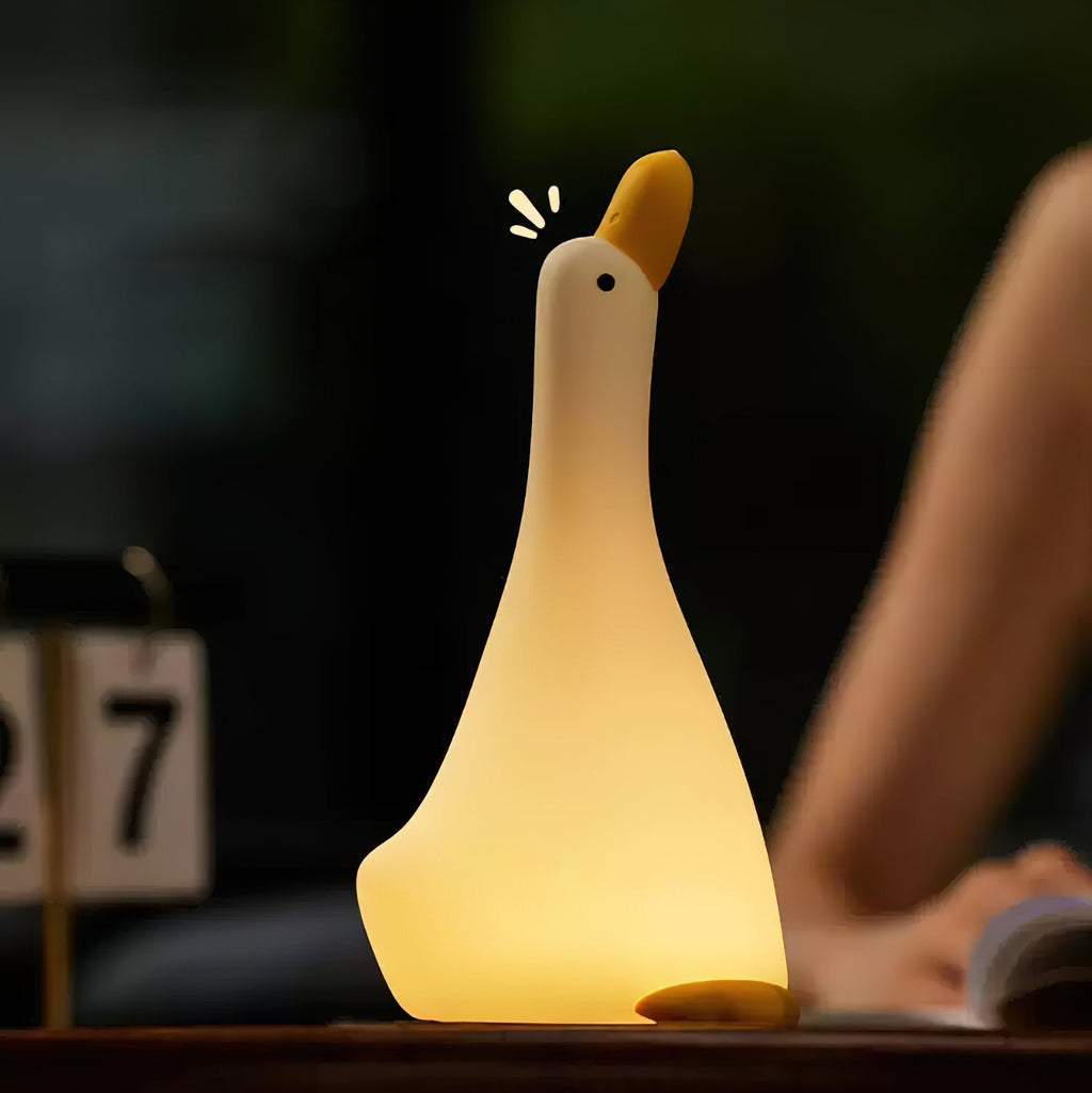 Goose Night Light - Soft Silicone Design with Easy Tap Control 2