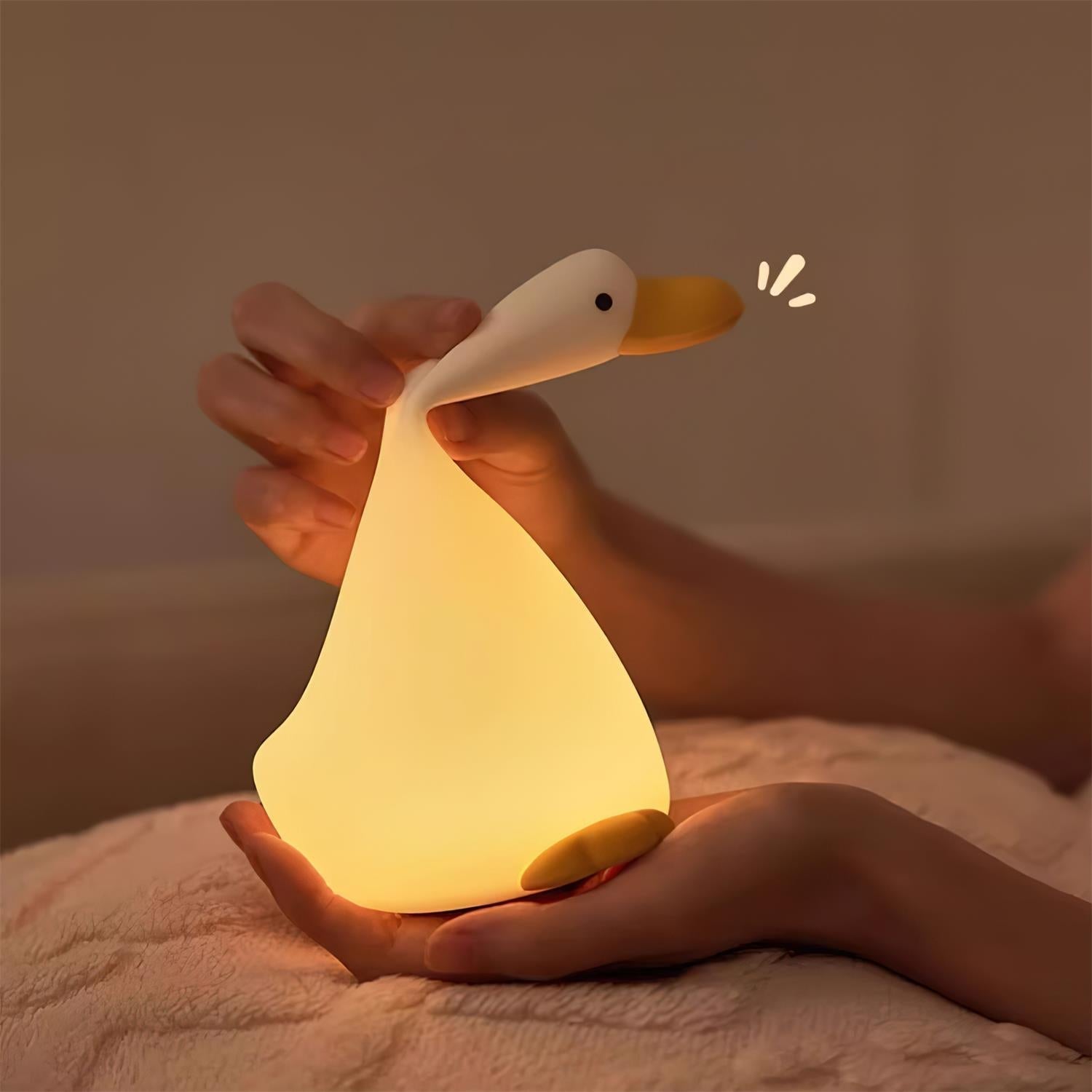 Goose Night Light - Soft Silicone Design with Easy Tap Control 7