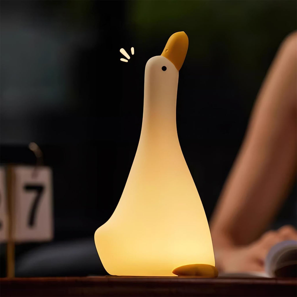 Goose Night Light - Soft Silicone Touch with Tap-to-Light Control 8