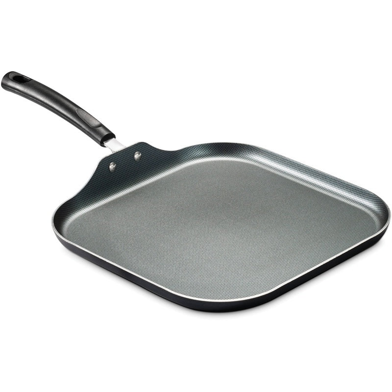 Griddle Pan Square 11 in Aluminum Nonstick Coating Steel Gray 1