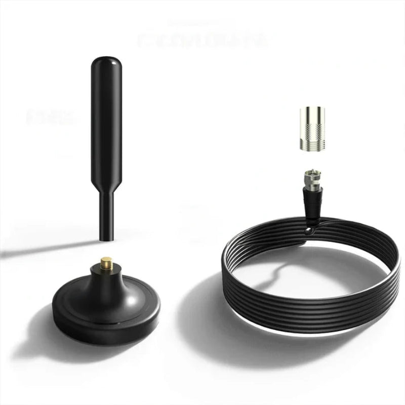 HDTV 4K Magnetic Digital TV Antenna with 300 Mile Range and 25dBi Gain – Best Indoor/Outdoor TV Aerial for Superior HD Reception 4