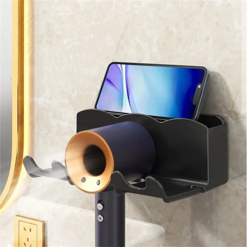 Hair Tool Organizer - Wall Mount Hair Dryer Holder with Heat-Resistant Design 1