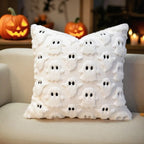 Halloween Ghost Cushion Cover - Soft 3D Design for Sofa & Bed 0