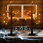 Halloween LED Birch Tree - 24 Orange & Purple Lights for Indoor Decoration 5