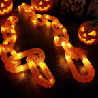 Halloween LED Outdoor String Lights - Battery & USB Operated, Durable Iron Chain 4