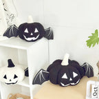 Halloween Pumpkin Pillow - Soft Plush Bat Wing Decor for Cozy Style 4