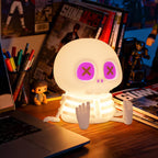 Halloween Skull Night Light - Soft Silicone, 7 Color Modes, USB Rechargeable LED Night Lamp 2