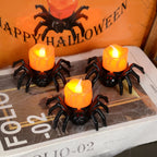 Halloween Spider LED Candle - Flameless Indoor Decoration for Spooky Ambiance 1