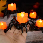 Halloween Spider LED Candle - Flameless Indoor Decoration for Spooky Ambiance 3