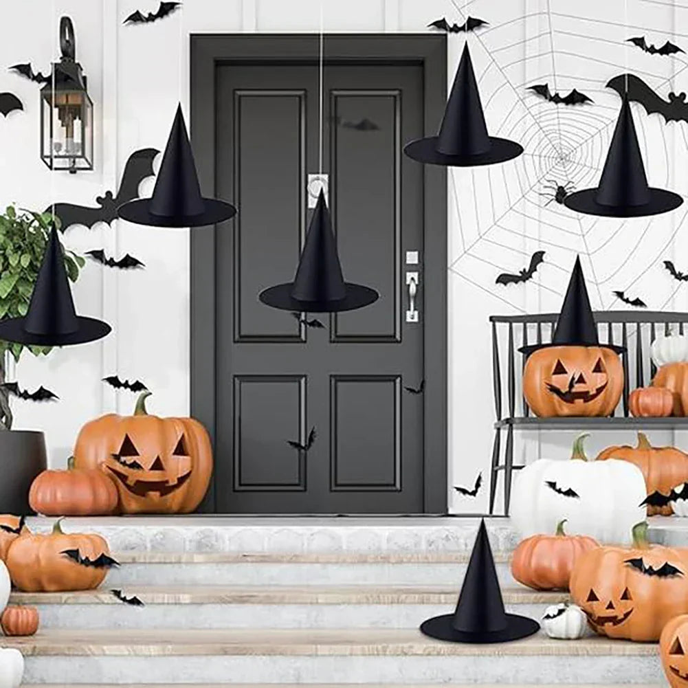 Halloween Witch Hat Decorations - Lightweight Indoor & Outdoor Décor 0