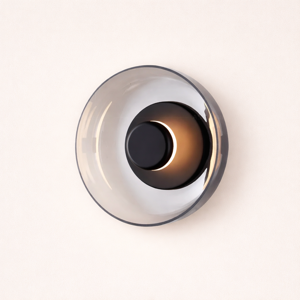 Halo Wall Light - Modern Sculptural Sconce with Layered Glow 00