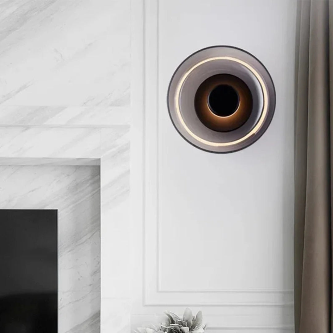 Halo Wall Light - Modern Sculptural Sconce with Layered Glow 1