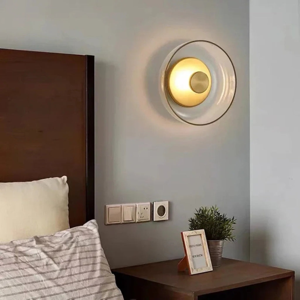 Halo Wall Light - Modern Sculptural Sconce with Layered Glow 4