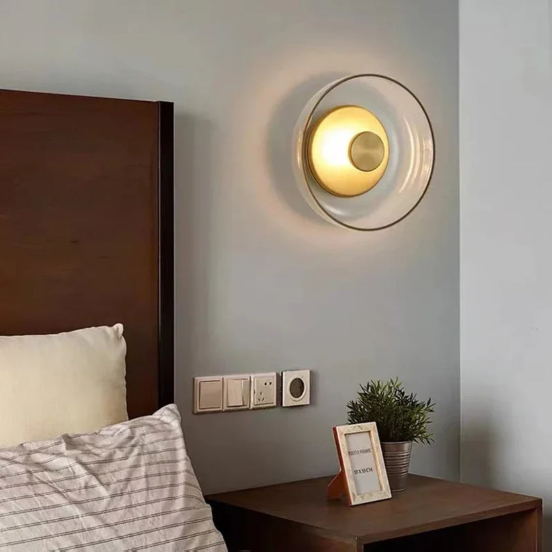 Halo Wall Light - Modern Sculptural Sconce with Layered Glow 4