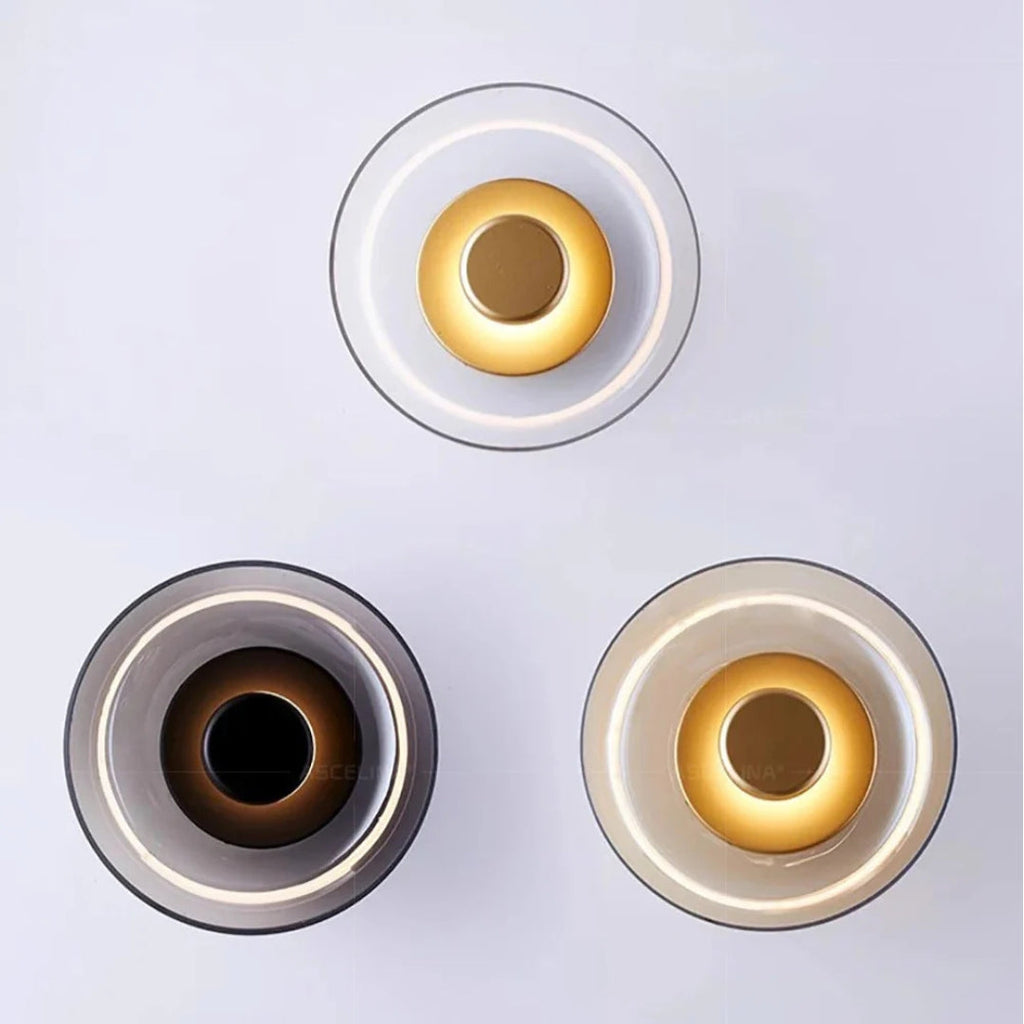Halo Wall Light - Modern Sculptural Sconce with Layered Glow 7