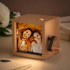 Hand-Crank Photo Display Box - Relive Memories with Every Turn 1