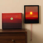 Handcrafted Cordless Bedside Lamp with Warm White Light – Portable Sunset Design for Bedroom and Table Decor 0