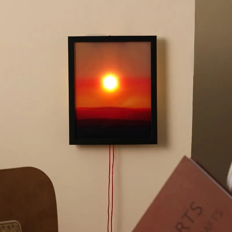 Handcrafted Cordless Bedside Lamp with Warm White Light – Portable Sunset Design for Bedroom and Table Decor 3