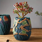 Handcrafted Decorative Planter Set - Nature-Inspired Design for All Spaces 0