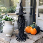 Handcrafted Witch Garden Statue - Weatherproof Outdoor Spiritual Decor 0