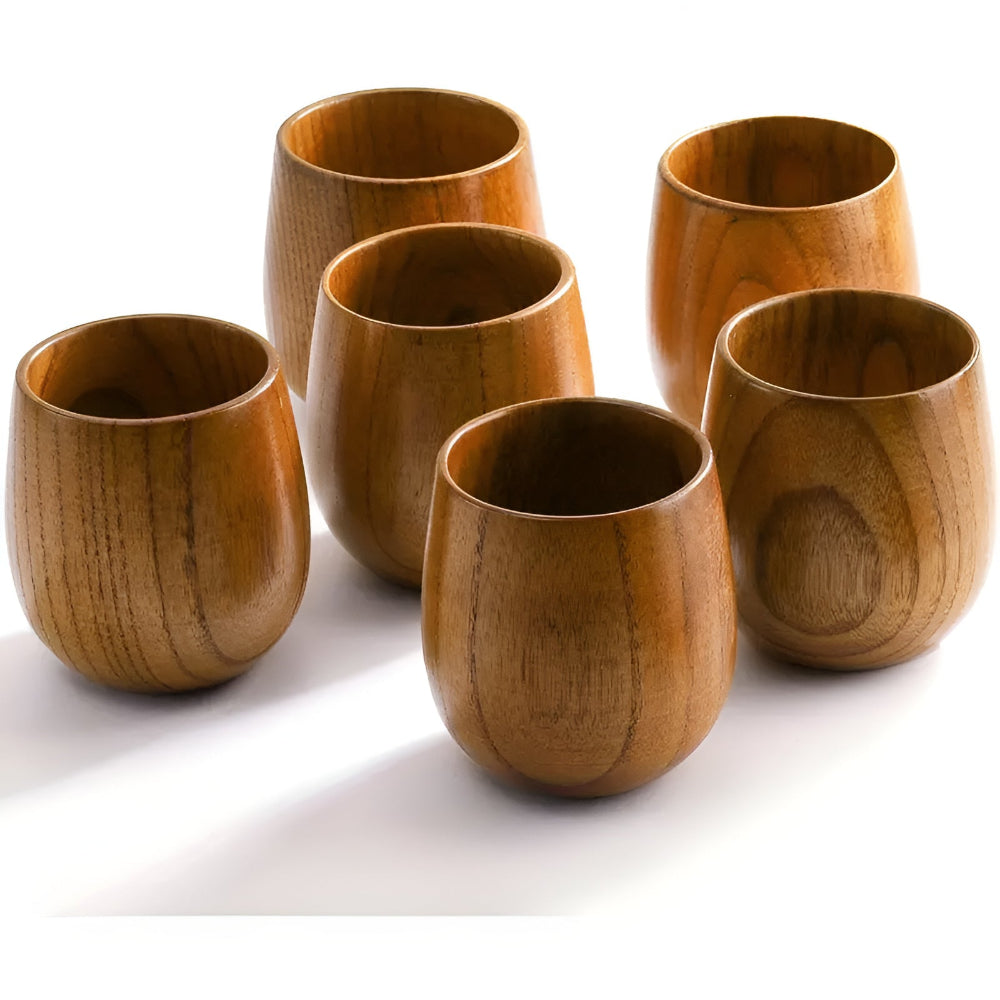 Handcrafted Wooden Tea Cup - Eco-Friendly, Durable Mug for Hot & Cold Beverages 0