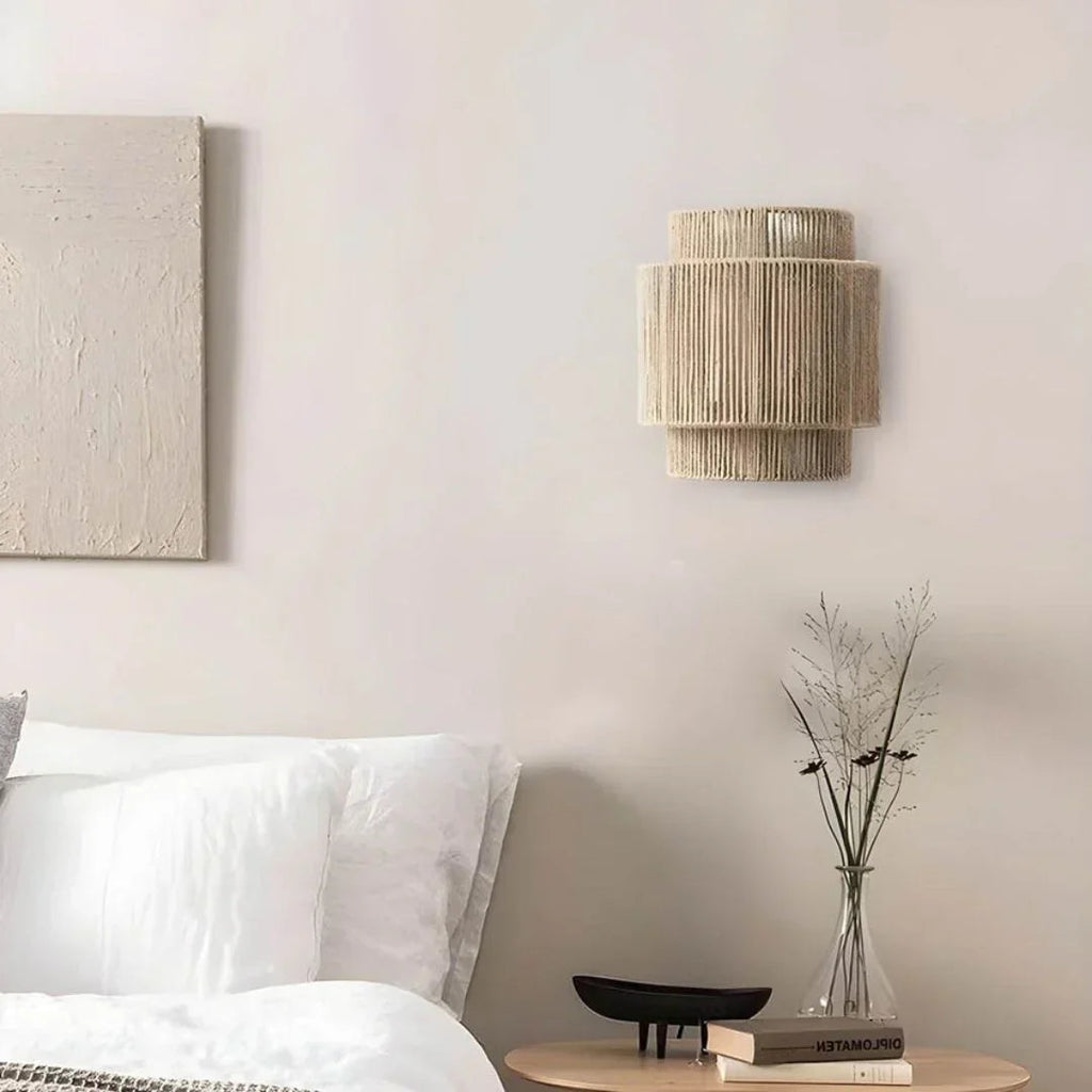 Handmade Rope Wall Sconce - Warm Ambient Lighting for Cozy Spaces 2