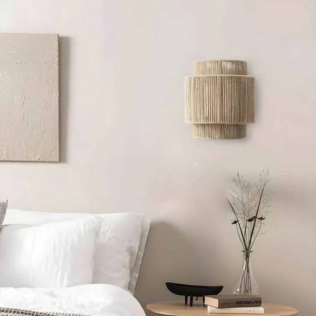 Handmade Rope Wall Sconce - Warm Ambient Lighting for Cozy Spaces 2