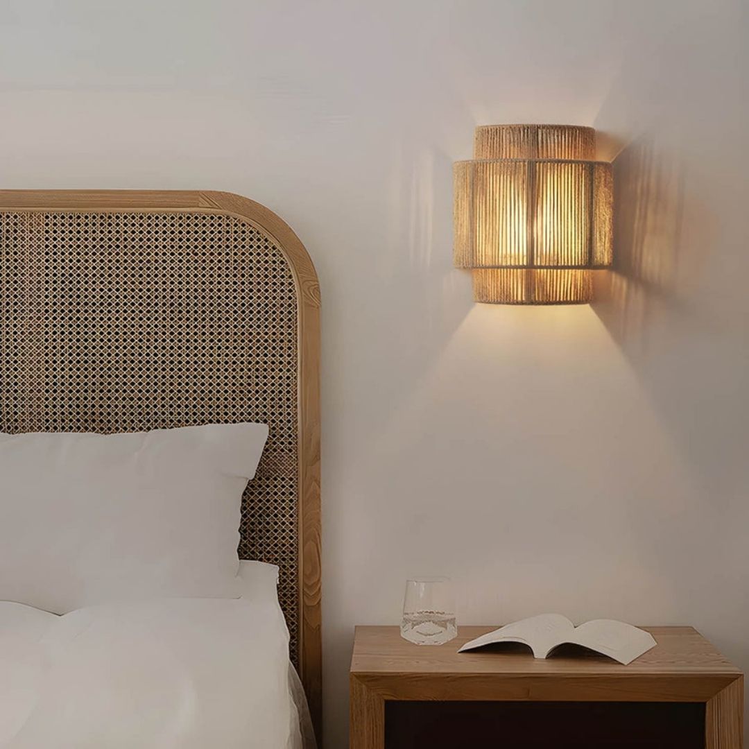 Handmade Rope Wall Sconce - Warm Ambient Lighting for Cozy Spaces 4