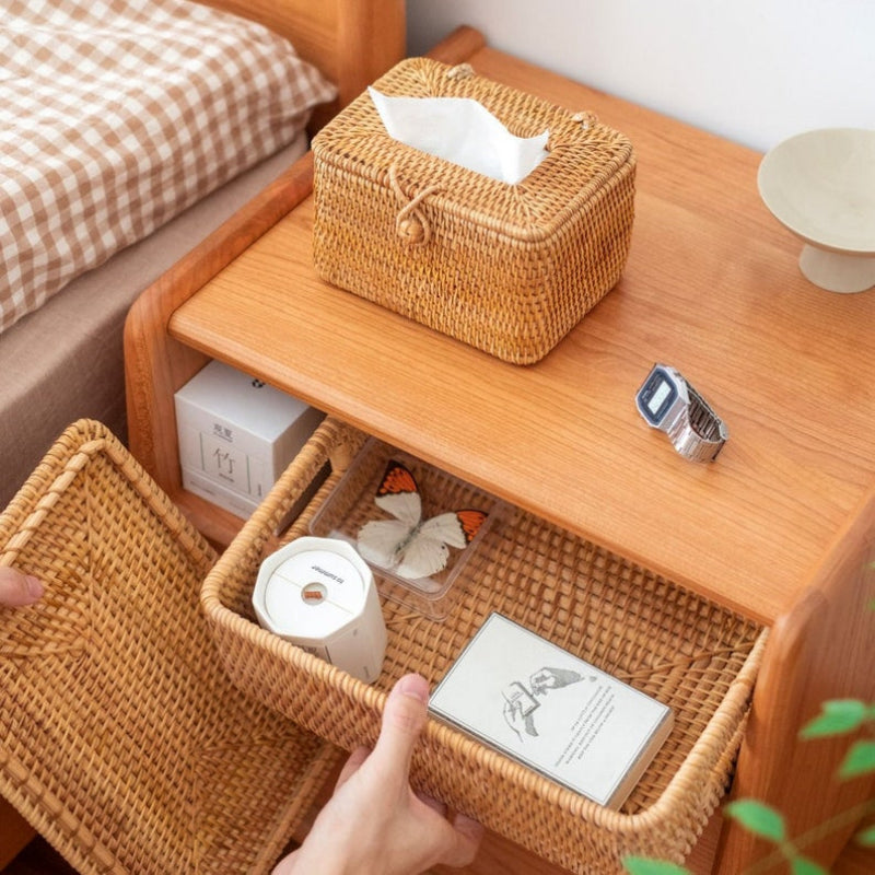 Handmade Wicker Storage Basket - Eco-Friendly & Versatile Organizer 2