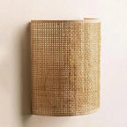 Handwoven Wall Lamp, E27 Bulb Base, Up and Down Lighting, LED Compatible 0