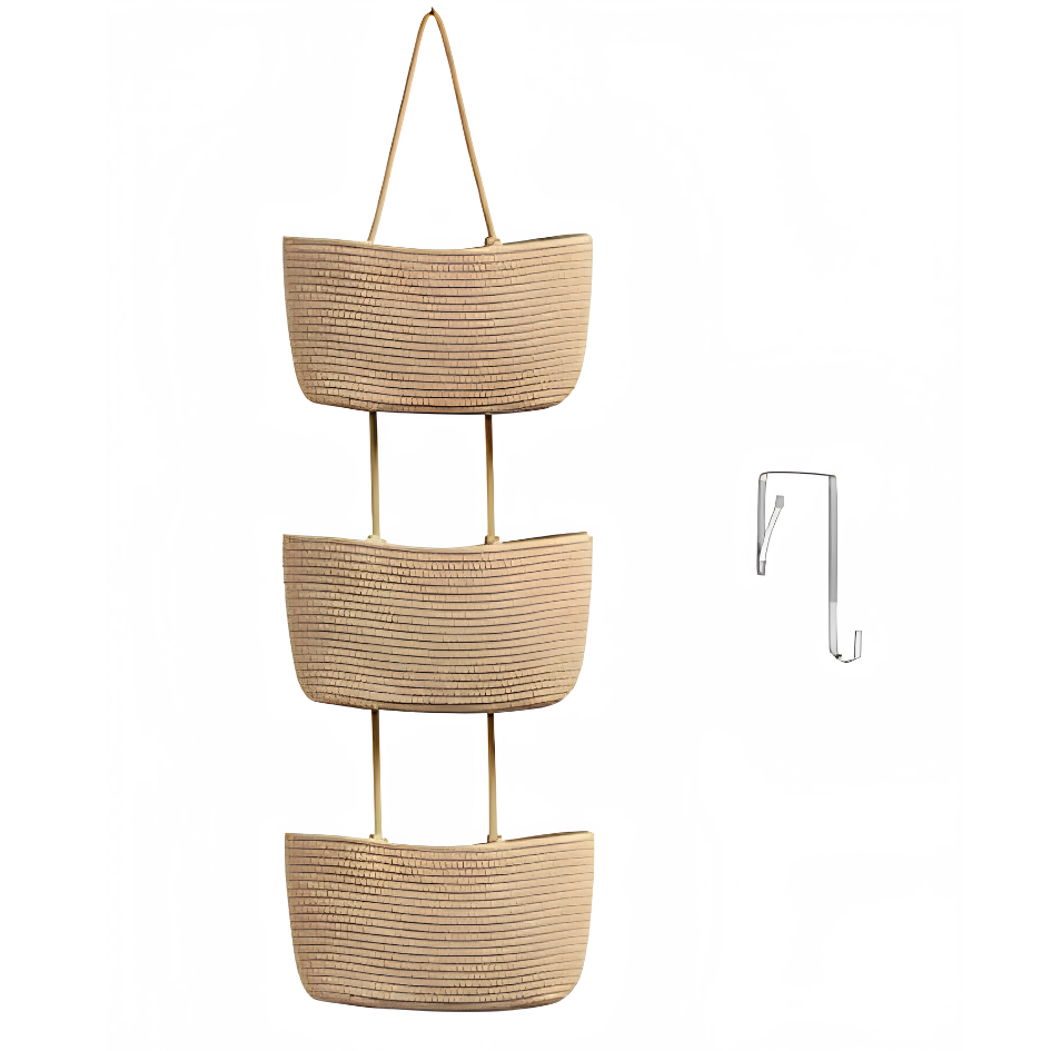 Hanging Basket with 3 Compartments for Vertical Storage & Organization 7