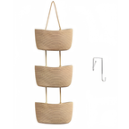 Hanging Basket with 3 Compartments for Vertical Storage & Organization 7