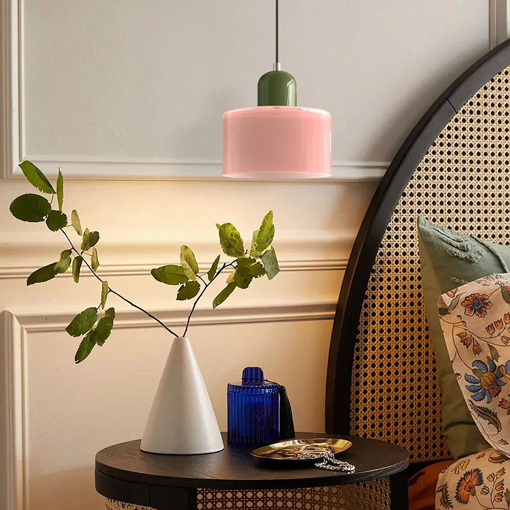 Hanging Lamp - Scandinavian Glass Pendant Light, Adjustable Height 5