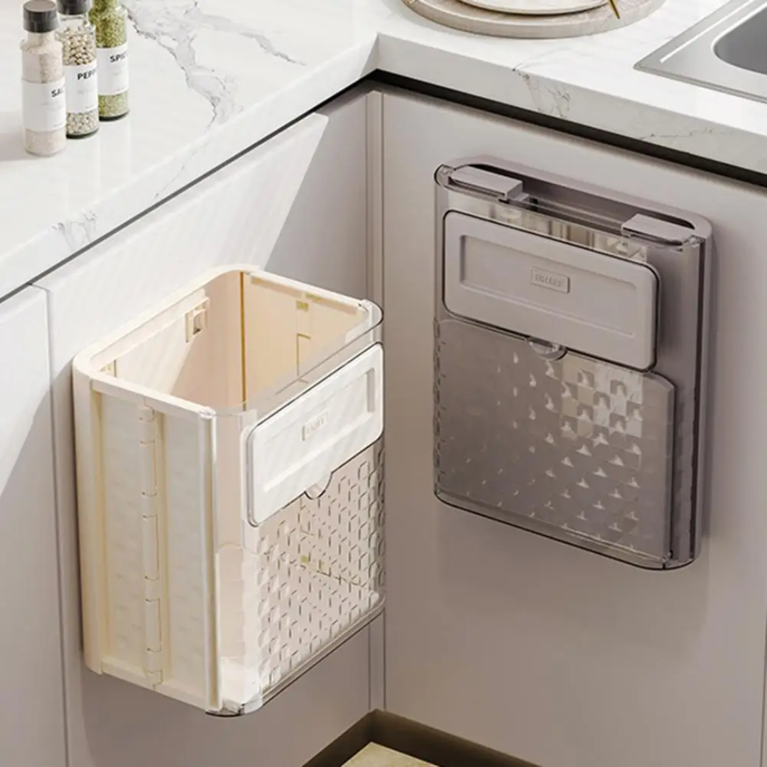 Hanging Trash Bin - Space-Efficient Garbage Can for Easy Kitchen Disposal 4