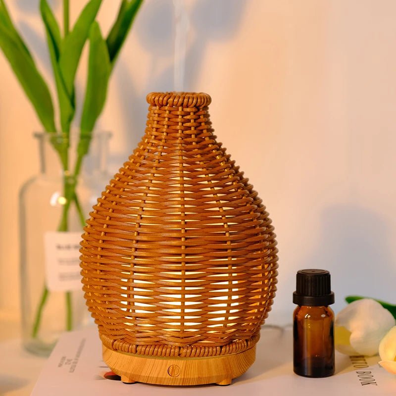 Hawaii Palm Essential Oil Diffuser - Handwoven Design & Nano-Mist Technology 0