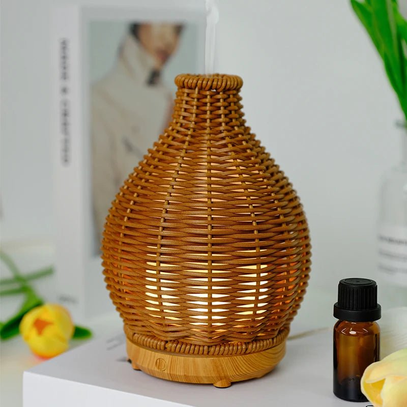Hawaii Palm Essential Oil Diffuser - Handwoven Design & Nano-Mist Technology 1
