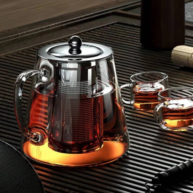 Heat Resistant Glass Teapot with Infuser - Durable & Easy to Clean 1