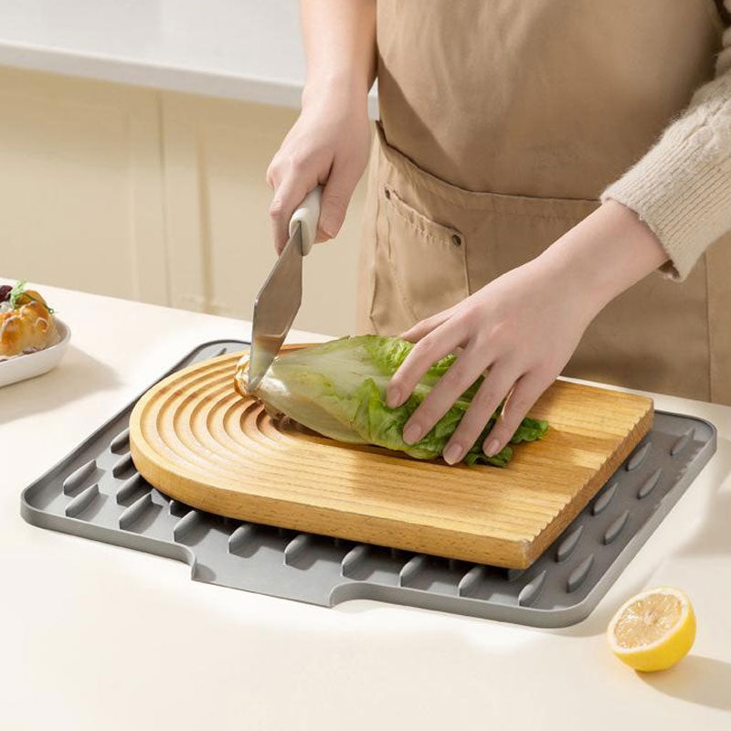 Heat Resistant Silicone Dish Drying Mat for Kitchen – Flexible Countertop Protector, Easy to Clean, Quick Drying 3