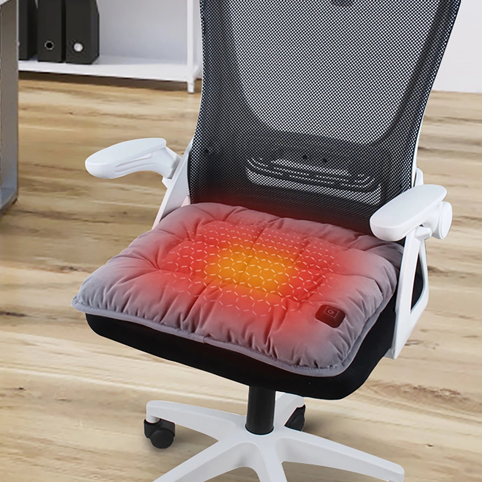 Heated Seat Cushion - Quick Heating, Adjustable 3-Speed Comfort for Car & Office 0