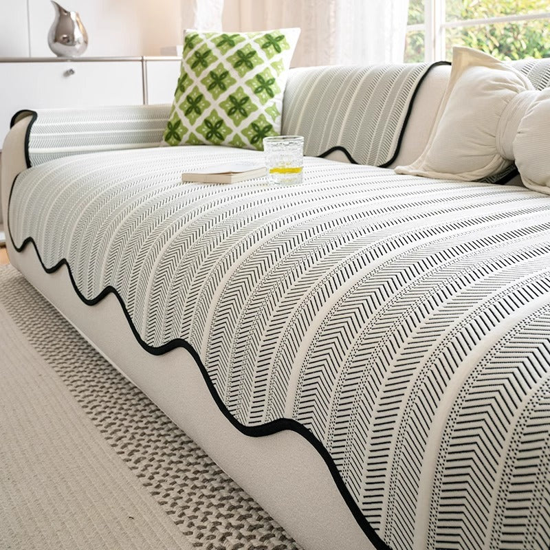 Herringbone Sofa Cover - Pet-Friendly, Non-Slip, Spill-Resistant Protection 10