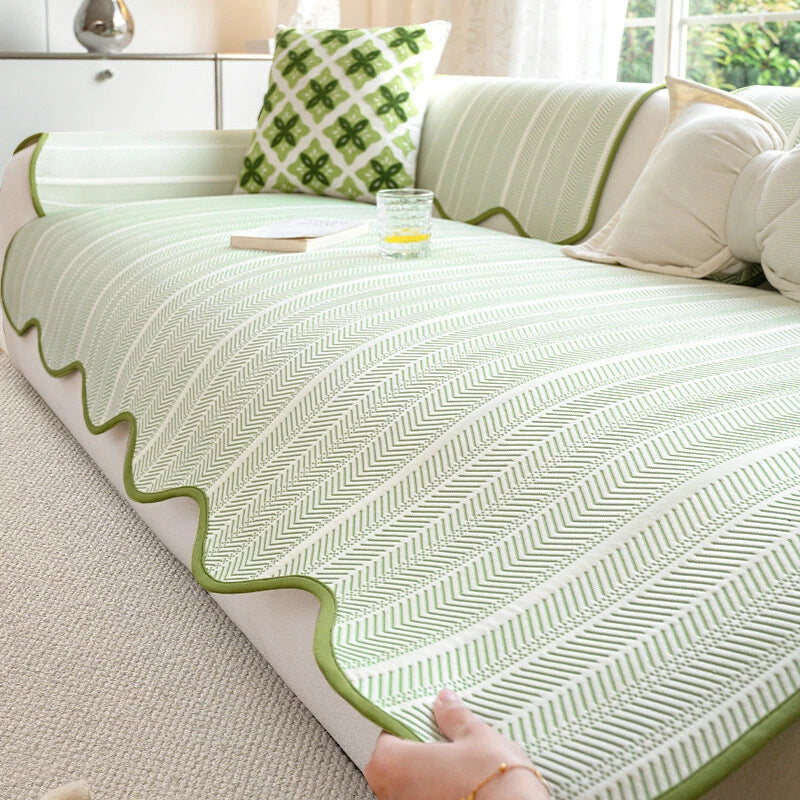 Herringbone Sofa Cover - Pet-Friendly, Non-Slip, Spill-Resistant Protection 2