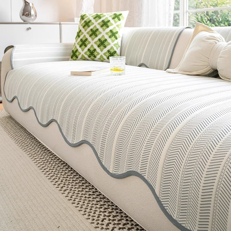 Herringbone Sofa Cover - Pet-Friendly, Non-Slip, Spill-Resistant Protection 8