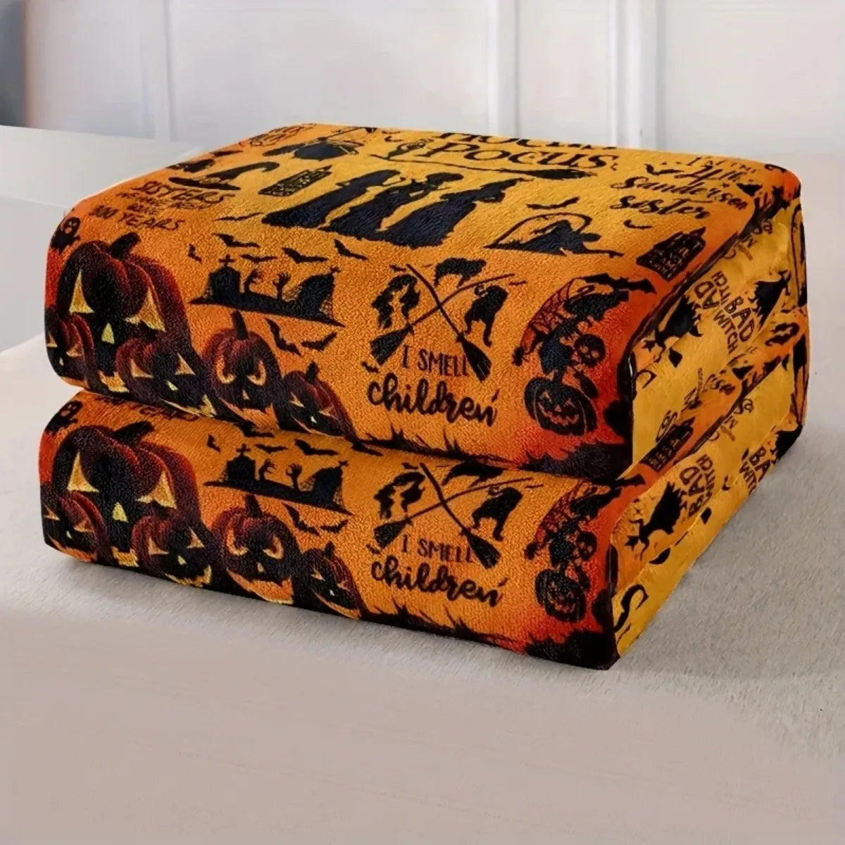 Hocus Pocus Halloween Throw Blanket - Soft, Lightweight Fall Decor 2