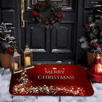 Holiday Door Mat - Festive Non-Slip Welcome Mat for Indoor & Outdoor Use 0